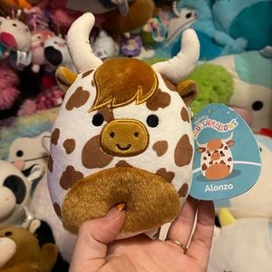 5” Alonzo Squishmallow Cow